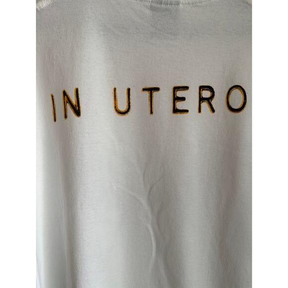 Nirvana In Utero White Vintage Reprint Single Stitch T-shirt Giant Tag - Picture 5 of 7